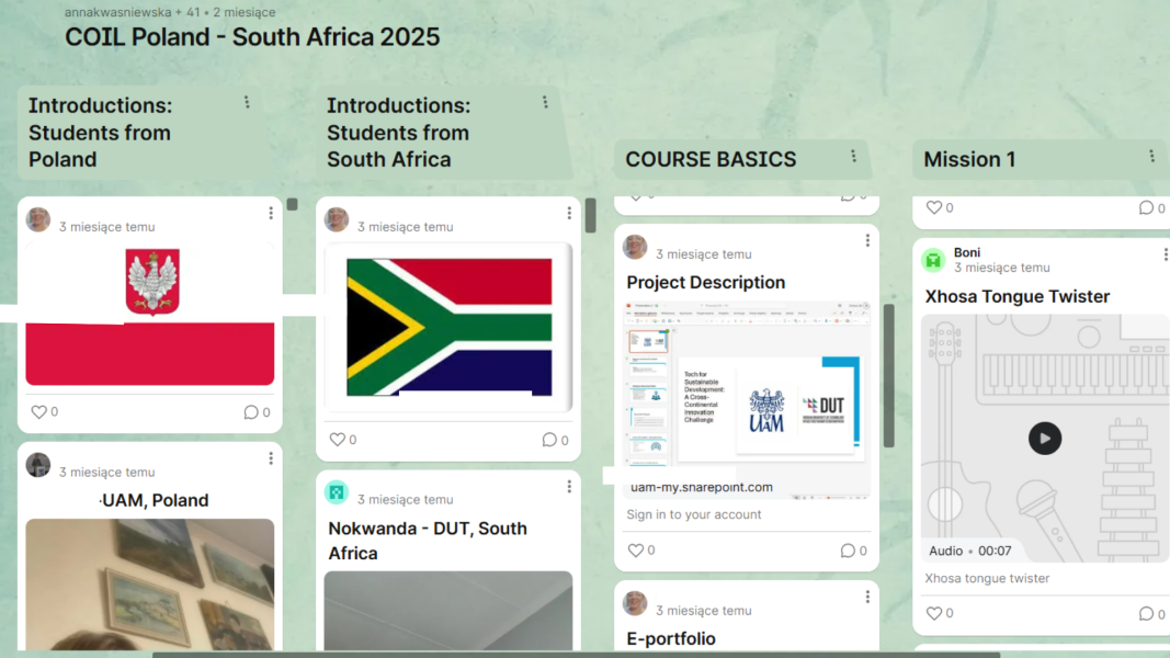 Zakończył się wspólny projekt COIL z Durban University of Technology
